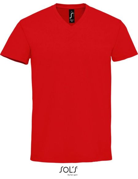 Herren T-Shirt Sols Imperial V Men rot