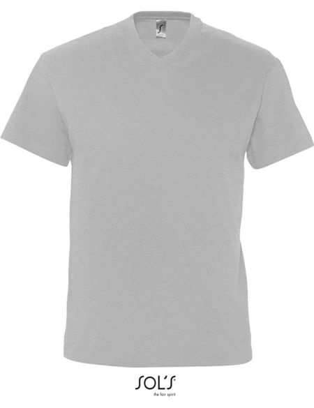 Herren T-Shirt Sols Victory grau meliert