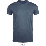 Herren-T-Shirt Sols Imperial Fit in meliertem Denim