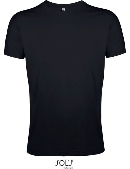 Herren-T-Shirt Sols Regent fit schwarz