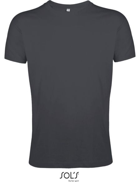 Herren-T-Shirt Sols Regent fit dunkelgrau