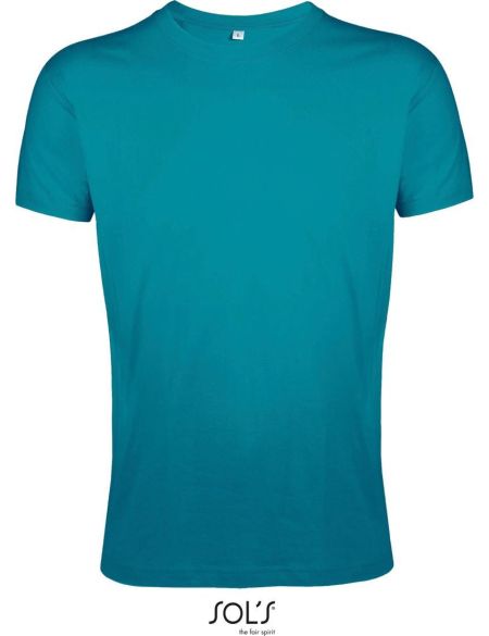 Herren-T-Shirt Sols Regent fit in Entenblau