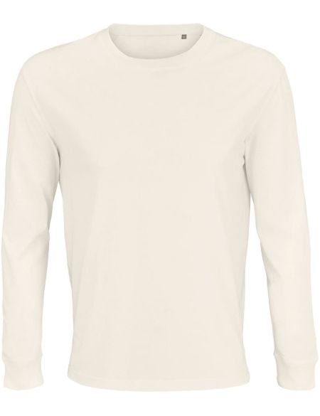 Herren-T-Shirt mit langen Ärmeln Sols Pioneer LSL gebrochenes Weiß