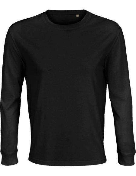 Herren-T-Shirt mit langen Ärmeln Sols Pioneer LSL grau meliert