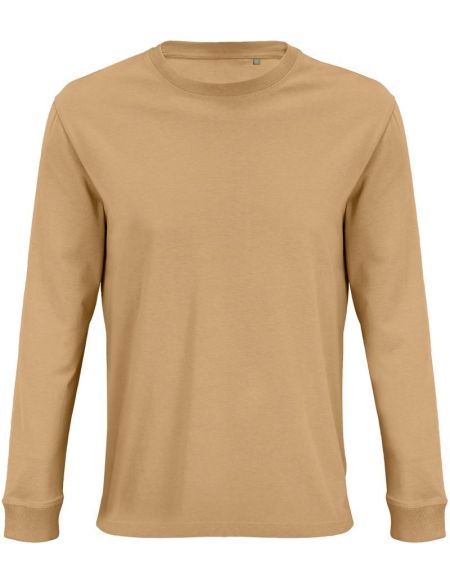 Herren-T-Shirt mit langen Ärmeln Sols Pioneer LSL dunkelbeige