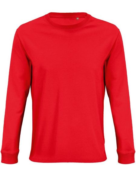 Herren-T-Shirt mit langen Ärmeln Sols Pioneer LSL leuchtend rot