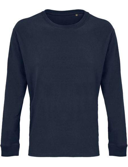 Herren-T-Shirt mit langen Ärmeln Sols Pioneer LSL französische Marine