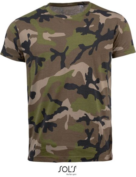 Herren-T-Shirt Sols Camo Men camo