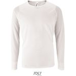 Herren-T-Shirt mit langen Ärmeln Sports LSL Men weiß