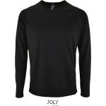 Herren-T-Shirt mit langen Ärmeln Sports LSL Men schwarz