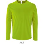 Herren-T-Shirt mit langen Ärmeln Sports LSL Men neongrün
