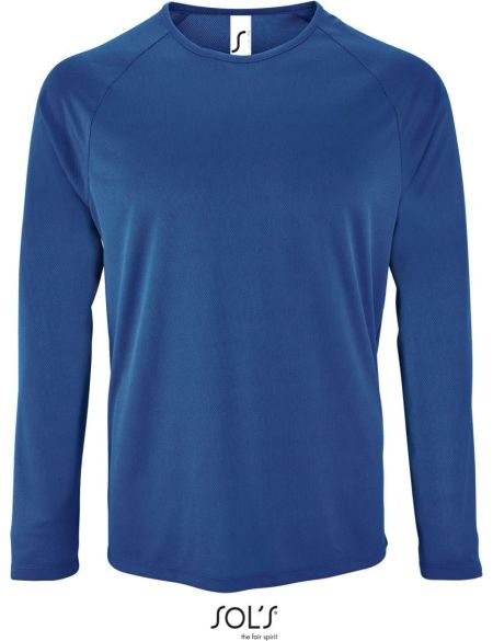 Herren-T-Shirt mit langen Ärmeln Sports LSL Men weiß