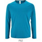 Herren-T-Shirt mit langen Ärmeln Sports LSL Men Aqua