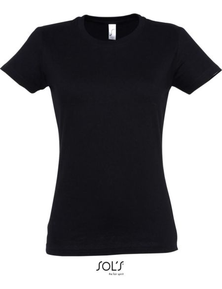 Damen-T-Shirt Sols Imperial Women schwarz