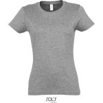 Damen T-Shirt Sols Imperial Women melange grau