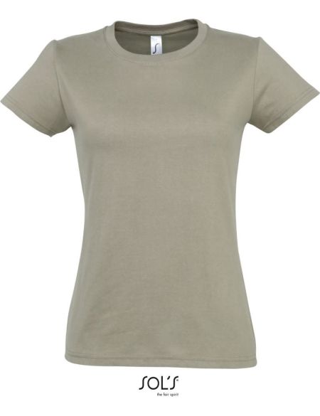 Damen-T-Shirt Sols Imperial Women Khaki