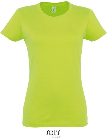 Damen T-Shirt Sols Imperial Women apfelgrün
