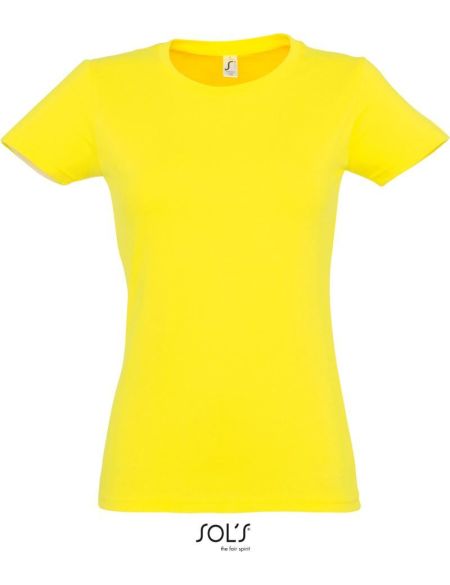Damen-T-Shirt Sols Imperial Women Zitrone