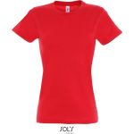 Damen T-Shirt Sols Imperial Women rot