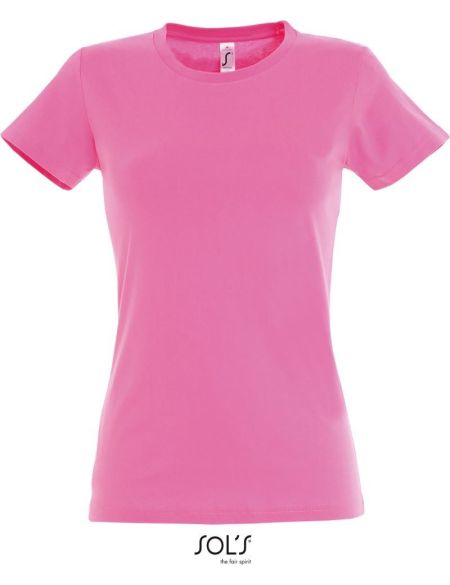 Damen-T-Shirt Sols Imperial Women Orchidee rosa