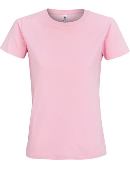Damen-T-Shirt Sols Imperial Women Candy Pink