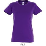 Damen-T-Shirt Sols Imperial Women dunkelviolett