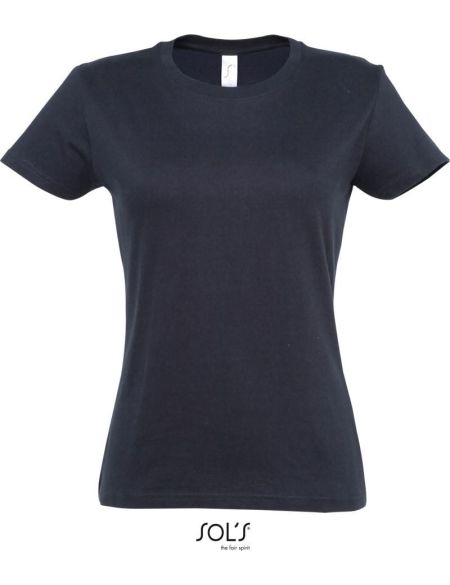 Damen T-Shirt Sols Imperial Women marine