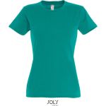 Damen-T-Shirt Sols Imperial Women Smaragd