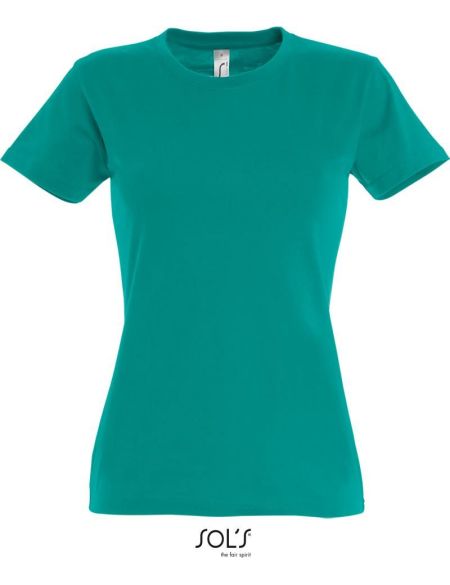 Damen-T-Shirt Sols Imperial Women Smaragd