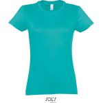 Damen-T-Shirt Sols Imperial Women Karibikblau