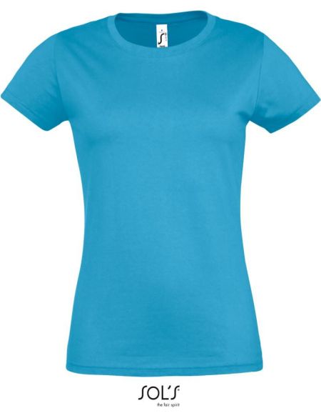 Damen-T-Shirt Sols Imperial Women Aqua