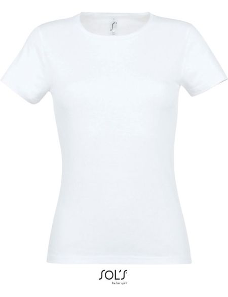 Damen T-Shirt Sols Miss weiß