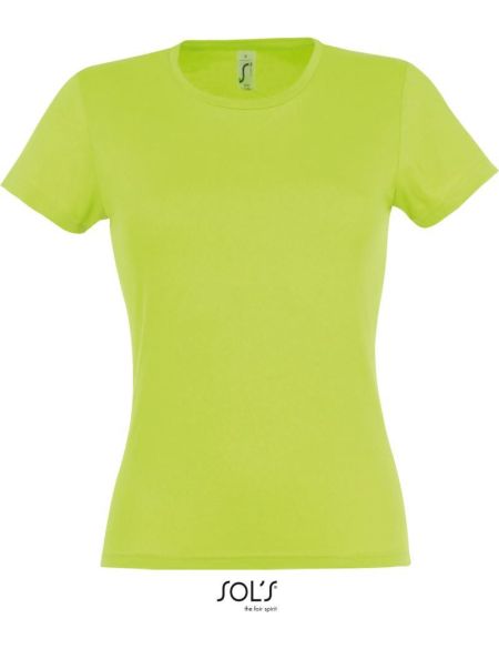 Damen T-Shirt Sols Miss apfelgrün