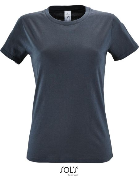 Damen T-Shirt Sols Regent Women mausgrau
