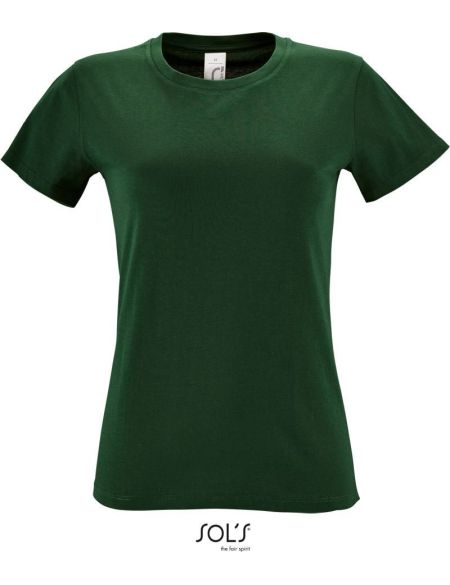 Damen-T-Shirt Sols Regent Women flaschengrün