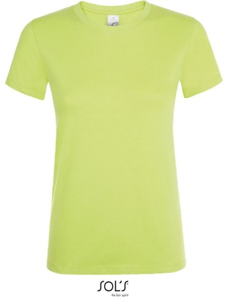 Damen T-Shirt Sols Regent Women apfelgrün