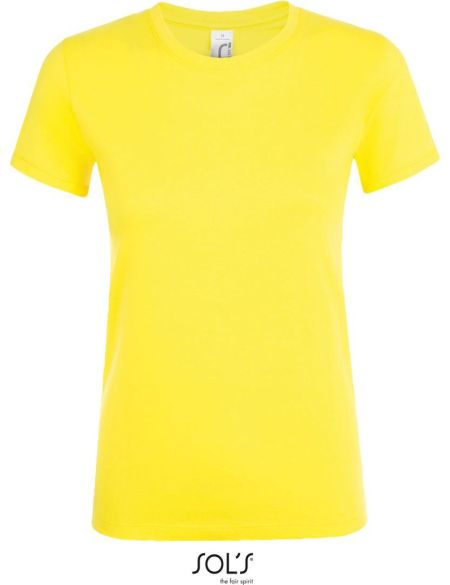 Damen-T-Shirt Sols Regent Women Zitrone