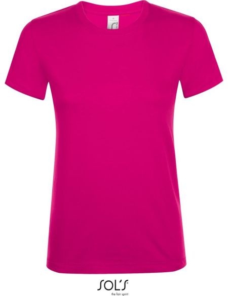 Damen-T-Shirt Sols Regent Women fuchsia
