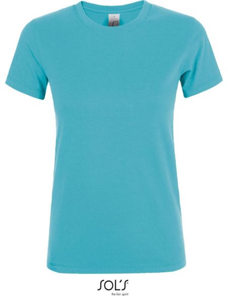 Damen-T-Shirt Sols Regent Women Atollblau