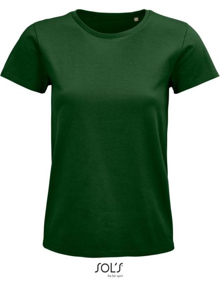 Damen-T-Shirt Sols Pioneer Women flaschengrün