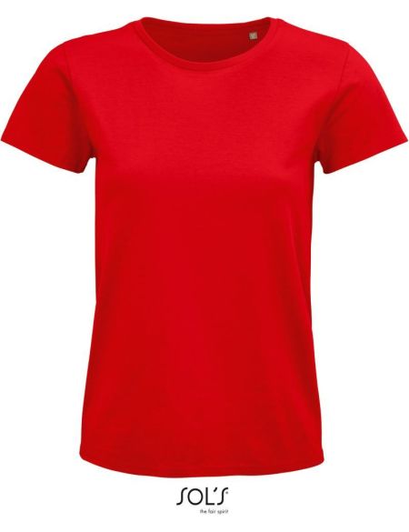 Damen T-Shirt Sols Pioneer Women rot