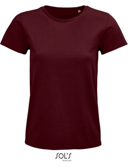Damen T-Shirt Sols Pioneer Women bordeaux