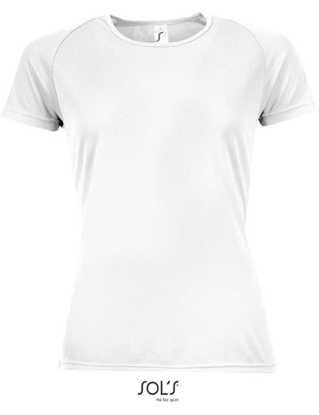 Damen T-Shirt Sporty Women weiß