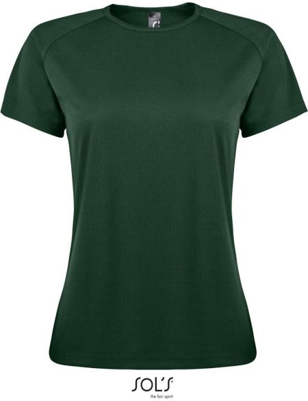 Damen-T-Shirt Sporty Women waldgrün