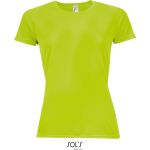 Damen T-Shirt Sporty Women neongrün