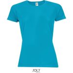 Damen T-Shirt Sporty Women Aqua