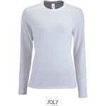 Damen-T-Shirt mit langen Ärmeln Sols Imperial LSL Women weiß