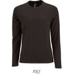 Damen-T-Shirt mit langen Ärmeln Sols Imperial LSL Women tiefschwarz
