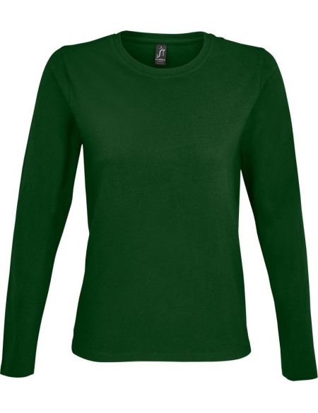 Damen-T-Shirt mit langen Ärmeln Sols Imperial LSL Women weiß