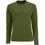 Damen-T-Shirt mit langen Ärmeln Sols Imperial LSL Women dunkelkhaki